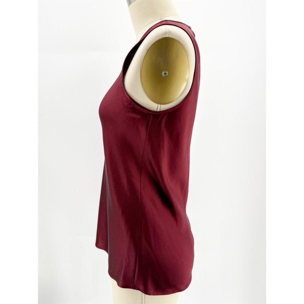BOSS Maroon Inolea Silk Tank Top Shell XS - Picture 4 of 8